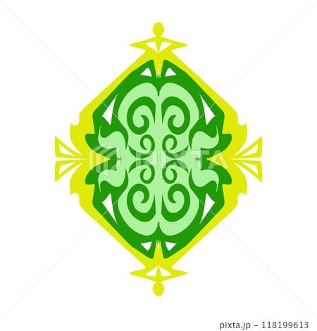Illustration of a green lantern with a yellow flame on the theme of Ramadan, Eid al-Fitr and Eid al-Adha Illustration of a green lantern with a yellow flame on the theme of Ramadan, Eid al-Fitr and Eid al-Adha 118199613