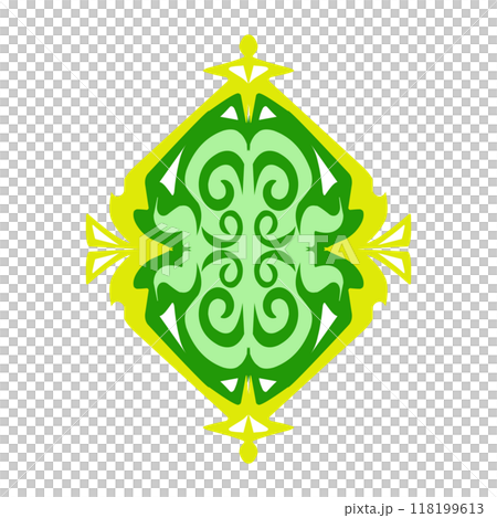 Illustration of a green lantern with a yellow flame on the theme of Ramadan, Eid al-Fitr and Eid al-Adha Illustration of a green lantern with a yellow flame on the theme of Ramadan, Eid al-Fitr and Eid al-Adha 118199613