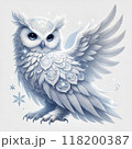 美しい白いフクロウ 118200387