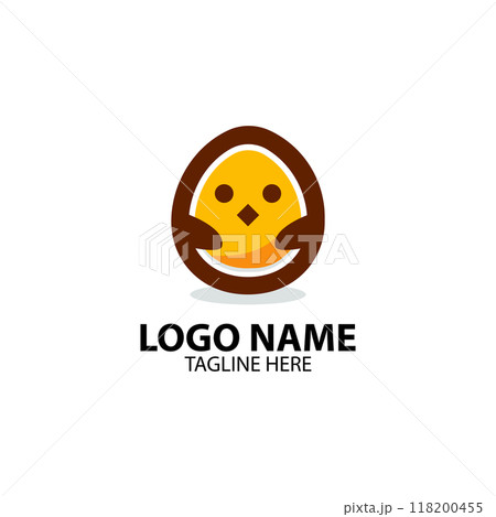 egg cute logo design vector egg cute logo design vector 118200455