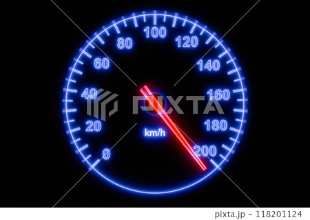 Speedometer in the car 118201124