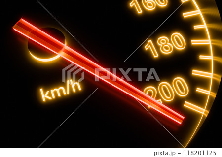 Speedometer in the car Speedometer in the car 118201125