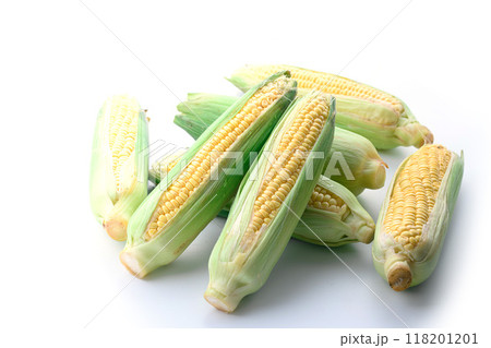 とうもろこし ( 白背景 ) とうもろこし ( 白背景 ) 118201201