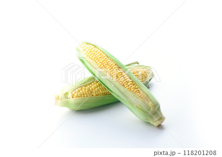 とうもろこし ( 白背景 ) とうもろこし ( 白背景 ) 118201208