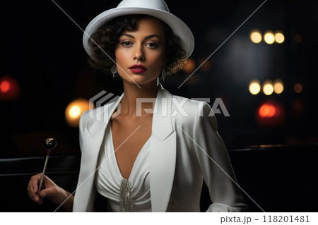Flapper lifestyle, dress, and cultural evolution of the 1920s, 30s, and 40s: Embracing prohibition, jazz age elegance, and the daring spirit of an Era in Fashion, nightlife, and social transformation. 118201481