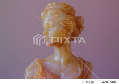 Classical beauty - greek woman bust, sculpture, showcasing artistic mastery, creative craftsmanship of ancient greek culture, highlighting elegance, timeless beauty of this iconic piece. 118201566
