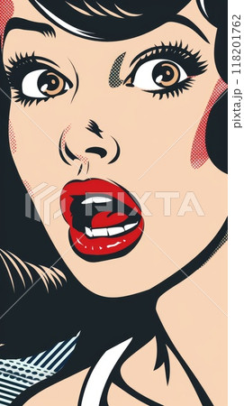 Nostalgic pop art collage: vibrant retro vibes in mesmerizing fusion of colors and patterns, evoking spirit of past with modern twist, an eclectic mix of imagery for a captivating visual experience. 118201762