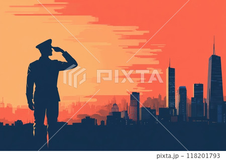 Veterans Day commemoration: observance dedicated to honoring service, sacrifice of military veterans, showcasing their contributions to national defense, security with respect and gratitude. 118201793