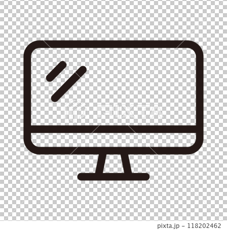 PC　単品アイコン　モノクロ　 118202462