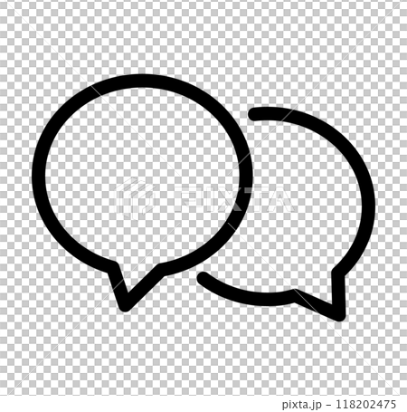 Message chat single icon monochrome Message chat single icon monochrome 118202475