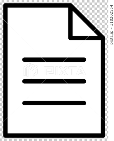 Simple file, document icon. Paper line design. Simple file, document icon. Paper line design. 118202554