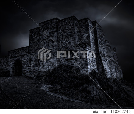 Old castle at night Old castle at night 118202740