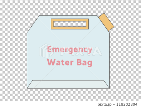 防災用ウォーターバッグのイラスト 防災用ウォーターバッグのイラスト 118202804