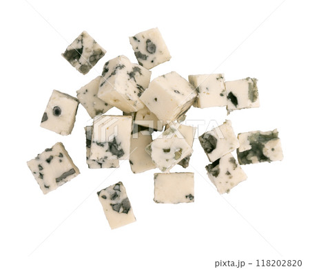 blue mold cheese isolated on white 118202820