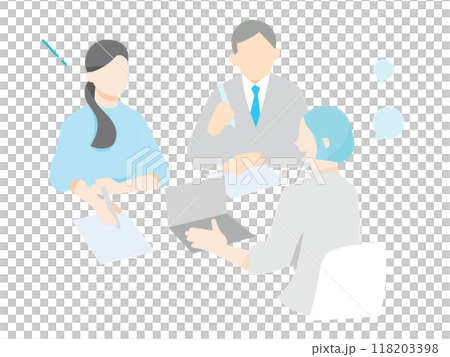 Business people meeting in the office - team illustration vector material Business people meeting in the office - team illustration vector material 118203398