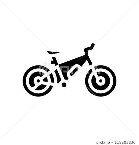 fat biking winter glyph icon vector illustration 118203836