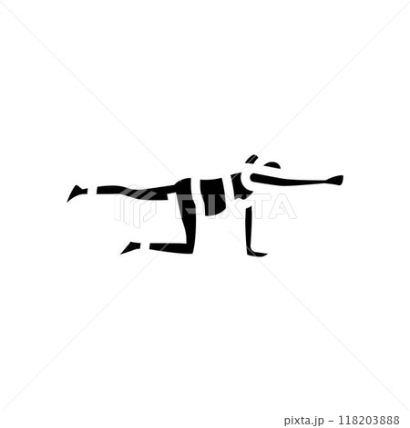 bird dog pose pregnant fitness glyph icon vector illustration bird dog pose pregnant fitness glyph icon vector illustration 118203888