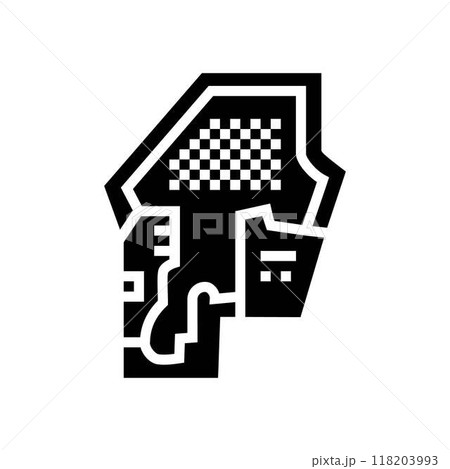 mining site plan glyph icon vector illustration 118203993