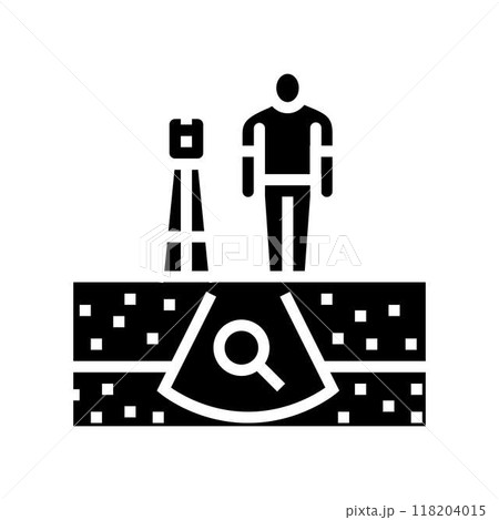geotechnical study mining glyph icon vector illustration geotechnical study mining glyph icon vector illustration 118204015