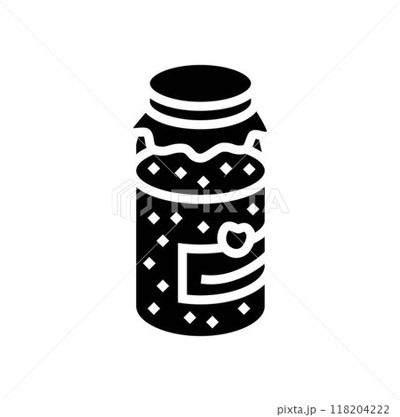 making homemade jam autumn glyph icon vector illustration 118204222