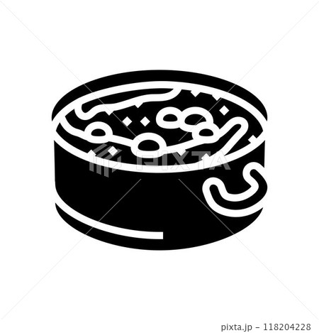making homemade soup autumn glyph icon vector illustration 118204228