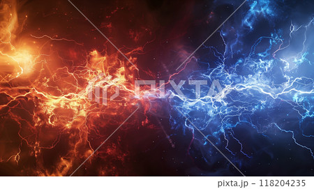 " 相対的な赤と青のエナジーのバックグラウンド." " 相対的な赤と青のエナジーのバックグラウンド." 118204235