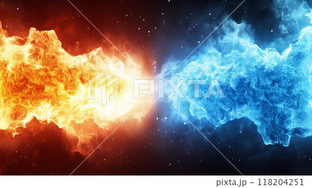 " 相対的な赤と青のエナジーのバックグラウンド." " 相対的な赤と青のエナジーのバックグラウンド." 118204251