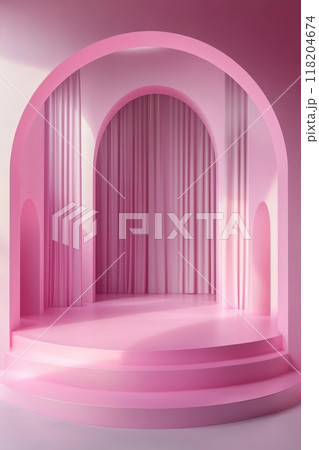 Pastel Color Stage Set for Award-Winning Monochrome Design Generative AI Pastel Color Stage Set for Award-Winning Monochrome Design Generative AI 118204674