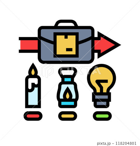 minimum viable product modern business color icon vector illustration 118204801