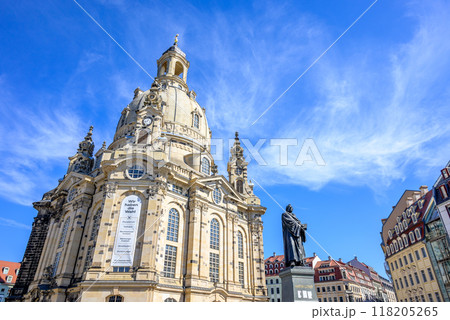 Frauenkirche Church of Our Lady Lutheran church on the Neumarkt square in Dresden, Saxony, Germany Frauenkirche Church of Our Lady Lutheran church on the Neumarkt square in Dresden, Saxony, Germany 118205265