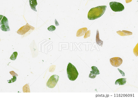Striped flowers on Mulberry paper texture background 118206091