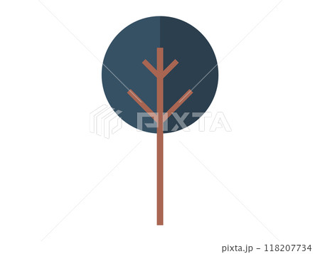 Tree vector illustration. The tree trunk provides support and stability for entire tree structure Climate conditions have significant impact on growth and distribution trees Trees grow and adapt 118207734