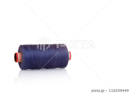 skein of thread purple colors macro on a white background skein of thread purple colors macro on a white background 118209449