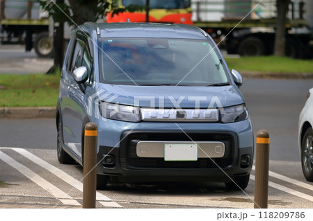 駐車中のミニバン 118209786