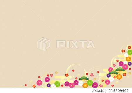 背景素材-初春フレーム12-2 118209901