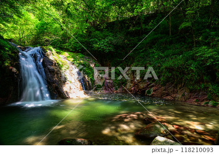 滝の風景 花貫渓谷 乙女滝 滝の風景 花貫渓谷 乙女滝 118210093