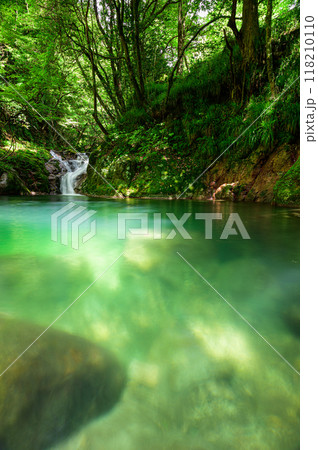 滝の風景　花貫渓谷　不動滝 118210110