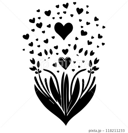 Doodle abstract sketch Love Heart illustration sketch Doodle abstract sketch Love Heart illustration sketch 118211233