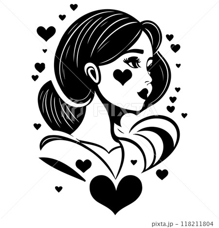 black mom beauty girl illustration black mom beauty girl illustration 118211804