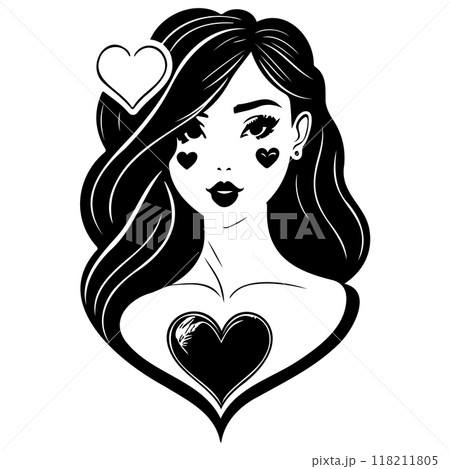 black mom beauty girl illustration black mom beauty girl illustration 118211805