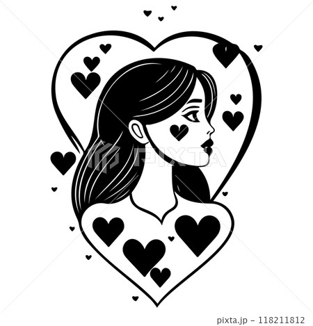 black mom beauty girl illustration black mom beauty girl illustration 118211812