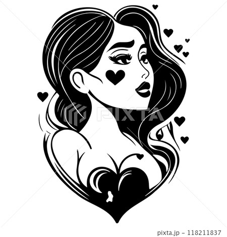 black mom beauty girl illustration black mom beauty girl illustration 118211837