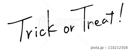 Trick or Treat!　手書き文字 118212508
