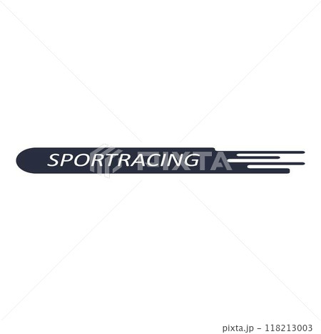 Sports racing stripe. Sports car, moto, boat sticker, striped vehicle tuning bar flat vector illustration icon. Tuning racing sport decal Sports racing stripe. Sports car, moto, boat sticker, striped vehicle tuning bar flat vector illustration icon. Tuning racing sport decal 118213003