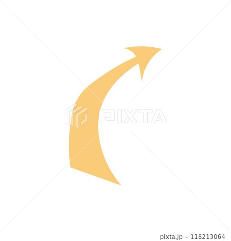 Vintage direction arrow. Retro navigation icon, old simple cursor banner, retro target and navigation pictogram. Vector isolated icon of signboard pointer information illustration 118213064