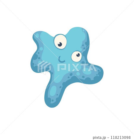 Cartoon bacteria mascot. Virus character, bacterias with funny face. Color microbe and disease virus isolated vector illustration icon. Monster creature organism, bacteria and microbe Cartoon bacteria mascot. Virus character, bacterias with funny face. Color microbe and disease virus isolated vector illustration icon. Monster creature organism, bacteria and microbe 118213098