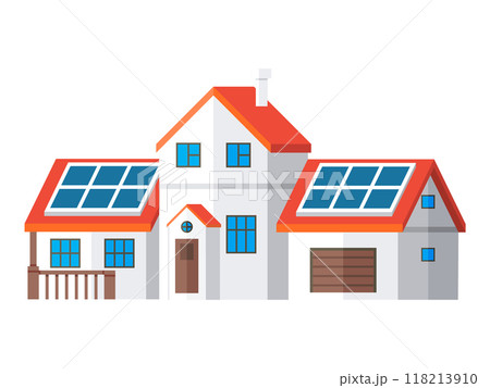 Photovoltaic vector illustration. Photovoltaic systems embody concept harnessing power sun Green energy solutions promote sustainable and eco friendly future Green technology innovations 118213910