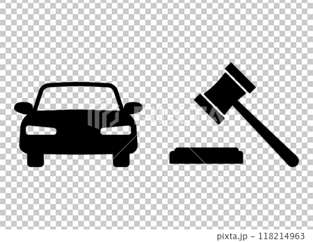 車　ガベル　アイコン 118214963