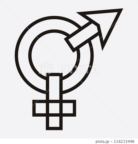 male and female gender logos male and female gender logos 118215496