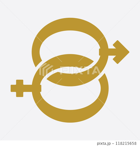male and female gender logos male and female gender logos 118215658
